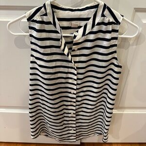 J.Crew EUC sleeveless striped blouse